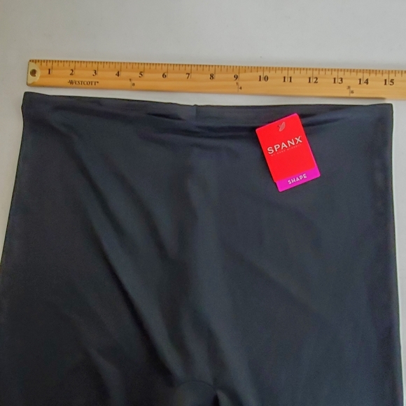 Spanx Power Conceal Her Mid-Thigh Short Size 2X Black Lightweight Hi-Rise NEW - Picture 6 of 14